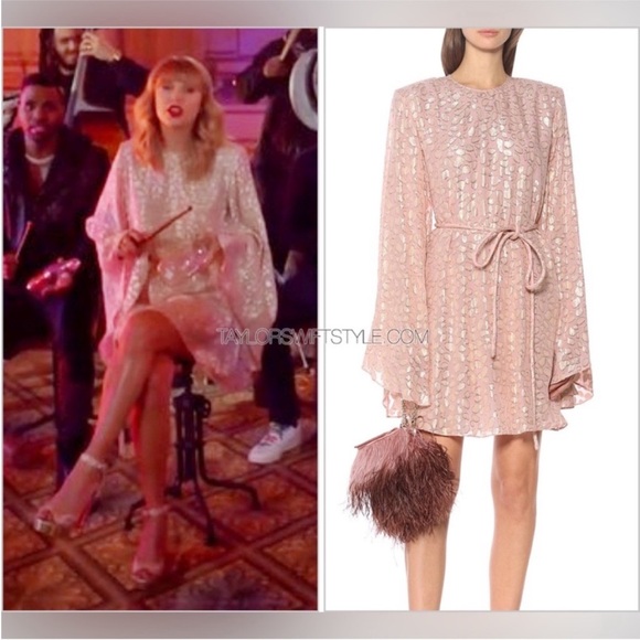 STELLA MCCARTNEY Delia belted metallic coupé silk-chiffon mini dress $1,698 - Picture 7 of 14